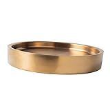 Generic Tigela De Parede Dupla Para Servir Vegetais Frutas Saladas Prato De Servir Frutos Do Mar 28cm Ouro