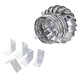 Generic Ventilador De Telhado Turbinas Eólicas De Telhado Tampa De Ventilação à Prova De Intempéries Fácil De Instalar Exaustor De Telhado Ventilação De 200 Milímetros