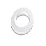 Genérico - Kit 50 Pares Ilhós De Cortina Redondo Para Varão De 28mm Grosso -Branco-