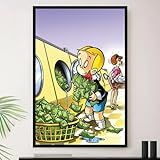 Genérico- Quadro Riquinho Rico Fortuna Dinheiro Decorativo A4 23x33cm