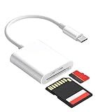 Genérico Adaptador Leitor Cartão Sd Tf Para IPhone 15 16 Android IPad Tipo C