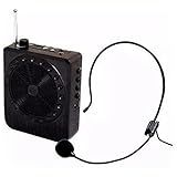 Genérico Amplificador Megafone Microfone Kit Completo Professores K15 XLR Preto