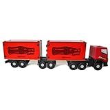 Genérico Caminhão Carreta Brinquedo Grande Bitrem 65cm Madeira