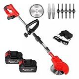 Genérico Cortador De Grama 48V 1580W A Bateria Completa Vermelho