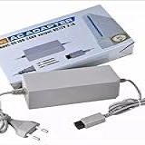 Genérico Fonte De Alimentação Para Nintendo Wii- Bivolt- Branco- 75W- Conector 2-5mm- Resfriamento Passivo- Cabo De Energia AC- 15 X 8 X 5 Cm
