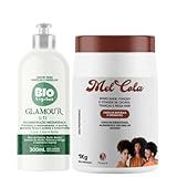 Genérico Kit Mel Cola 1kg Creme De Pentear UTI Bio Glamour 300ml