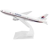 Genérico Miniatura Avião Aeronave Malaysia Airlines Boeing 777