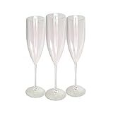 Genérico Taças De Champanhe Acrílico Cristal 160ml 5 Unidades Chandon Champagne