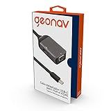 Geonav Adaptador USB-C -tipo C- Para HDMI E VGA- Compatível Com O Padrão 4K 60Hz- UCA09- Cinza Escuro