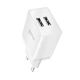 Geonav Carregador De Parede Universal 2-1A- 2 Portas USB- 10W- Bivolt- ESACW2- Branco