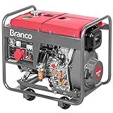 Gerador De Energia Branco BD8000E3 A Diesel 220V 8Kva Partida Elétrica