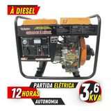 Gerador Portátil À Diesel 3 6kva