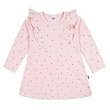 Gerber Vestido De Manga Comprida Para Bebês E Crianças Pequenas Com Detalhe De Babados- Rosa Claro- 3 Anos