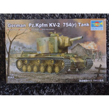 German Pz kpfm Kv 2 754  r  Tank 1 35 Trumpeter 00367