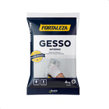 Gesso Em Pó Branco Secagem Rápida 4kg Fortaleza