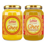 Ghee Lotus   Kit 2 Ghees 500g   2 Sabores   Zero Lactose