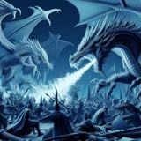 Giant Dragon War Dragon Battle City Attack Action