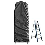 Gicov Capa De Escada Dobrável Protetor Impermeável Externo Para Escada Com Cordão Para Escada De Degrau Anti UV Pátio Jardim Doméstico Escada Bolsa De Armazenamento Preta