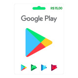 Gift Card Google Play Digital Cartao Presente R 15 Reais