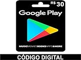 Gift Card Google Play Store 30 Reais