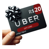 Gift Card Uber Presente Cartão R 20 Reais Digital