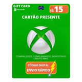 Gift Card Xbox Cartão Presente Microsoft Live R 15 Reais