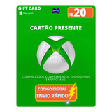 Gift Card Xbox Cartão Presente Microsoft Live R 20 Reais