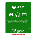 Gift Card Xbox Live Gold Brasil Cartão 12 Meses Envio Flash