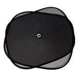 Gigicloud 2 Peças Protetor De Para Sol Para Janela De Carro Persianas De Tela Sombreamento De Janela Protetor Solar Almofada De Isolamento Térmico Tipo Ventosa Interior Cortina Proteção De Luz Preto