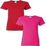 Gildan Camiseta Feminina Com Gola Redonda
