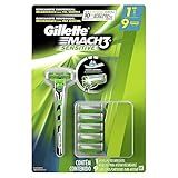 Gillette Aparelho De Barbear Mach3 Sensitive 9 Cargas