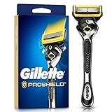 Gillette Proshield Aparelho De Barbear Recarregável Com 5 Lâminas E Dupla Lubrificação Para Maior Precisão 1 Ud