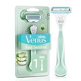Gillette Venus Pele Sensível Aparelho De Depilar Recarregável Com Aloe Vera- 1ud