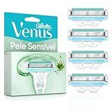 Gillette Venus Pele Sensível Carga Para Aparelho De Depilar Com Aloe Vera- 4 Uds