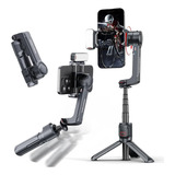 Gimbal Celular Bastão Retrátil Tripe Luz Led Bluetooth A10