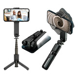 Gimbal Estabilizador Automático Para Celular Com Luz L9 Cor Preto