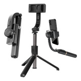 Gimbal Estabilizador E Tripé P celular Estabiliza Video Foto Cor Preto