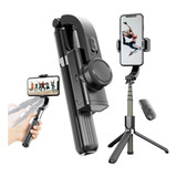 Gimbal Estabilizador Imagem Celular Pau De Selfie Bluetooth Cor Preto