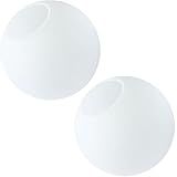 Gimpo 2 X Globos Vidro 12cm Esfera Bola Jabuticaba Branco Fosco Leitoso Gimpo GLOBO12 BRANCO 2X