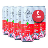 Gin Tônica Flowers Melancia Lata 269ml pack C 6 Unidades 