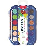 GIOTTO Acquarelli Mini- Aquarela Em Estojo De Pastilhas De 23mm- 24 Cores
