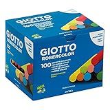 GIOTTO Robercolor Giz Escolar Antialérgico Em 10 Cores Caixa Com 100 Unidades