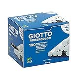 GIOTTO Robercolor Giz Escolar Para Lousa Menos Poeira Branco 100 Unidades