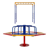 Gira Gira 8 Lugares Escada Horizontal Brinquedo Playground