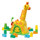 Girafa De Atividades Com Blocos Amarela