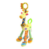 Girafa Mordedor Chocalho Pelúcia Brinquedo Para Bebê 35 Cm Cor Colorida