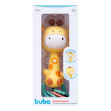 Girafa Musical Com Chocalho E Mordedor C Luz Brinquedo Buba