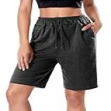 GIVON Bermuda Feminina Atlética Curta Joggerr Moletom Casual Confortável Dca350 Carvão P