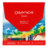 Giz Aquarela Neocolor Ii Carandache C 15 Cores 7500 515 Cor Variadas