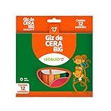 GIZ DE CERA LEO E LEO 12 CORES FINO
